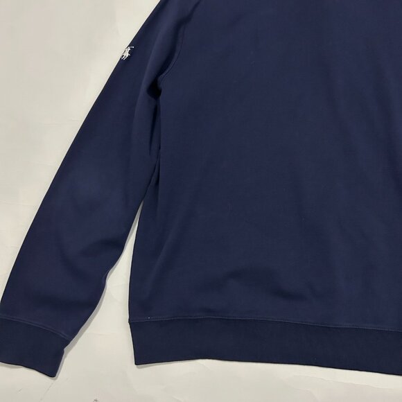 Polo Golf Ralph Lauren Sweatshirt Mens sz XXL Winged Foot logo 1/4 zip navy blue - Picture 9 of 12